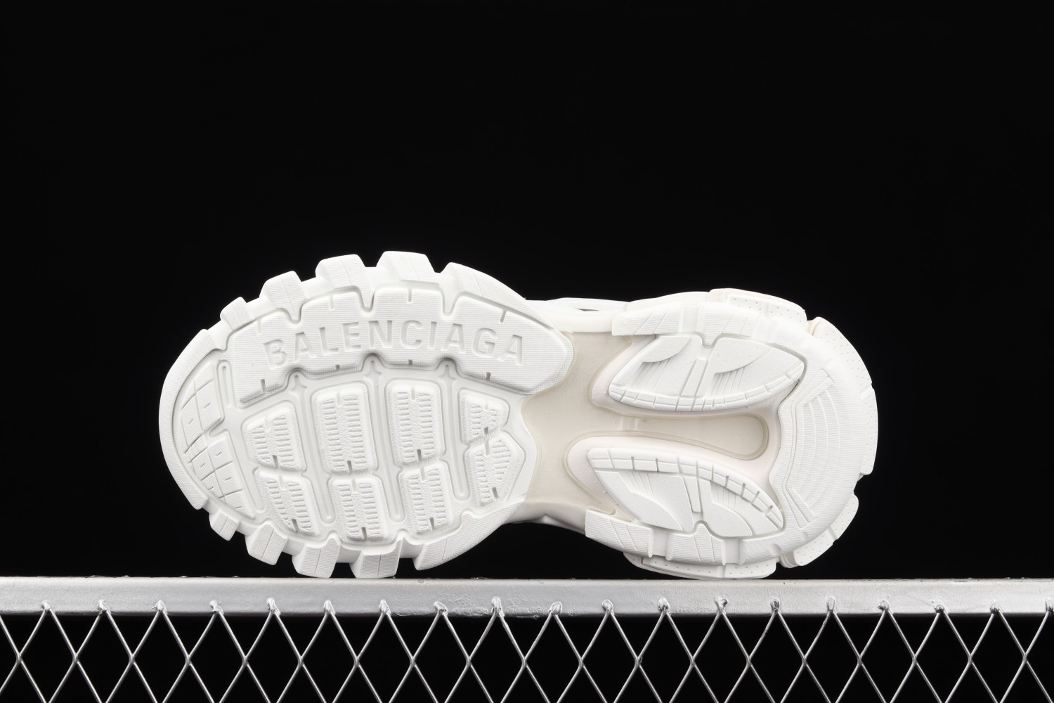Bal**ciaga Track Mule White W3CP66509