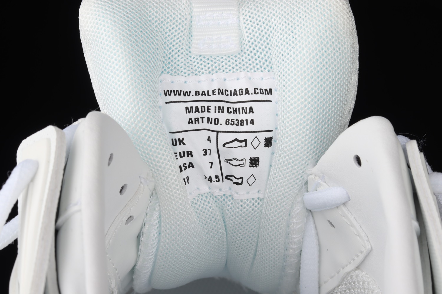 Bal**ciaga Track Mule White W3CP66509