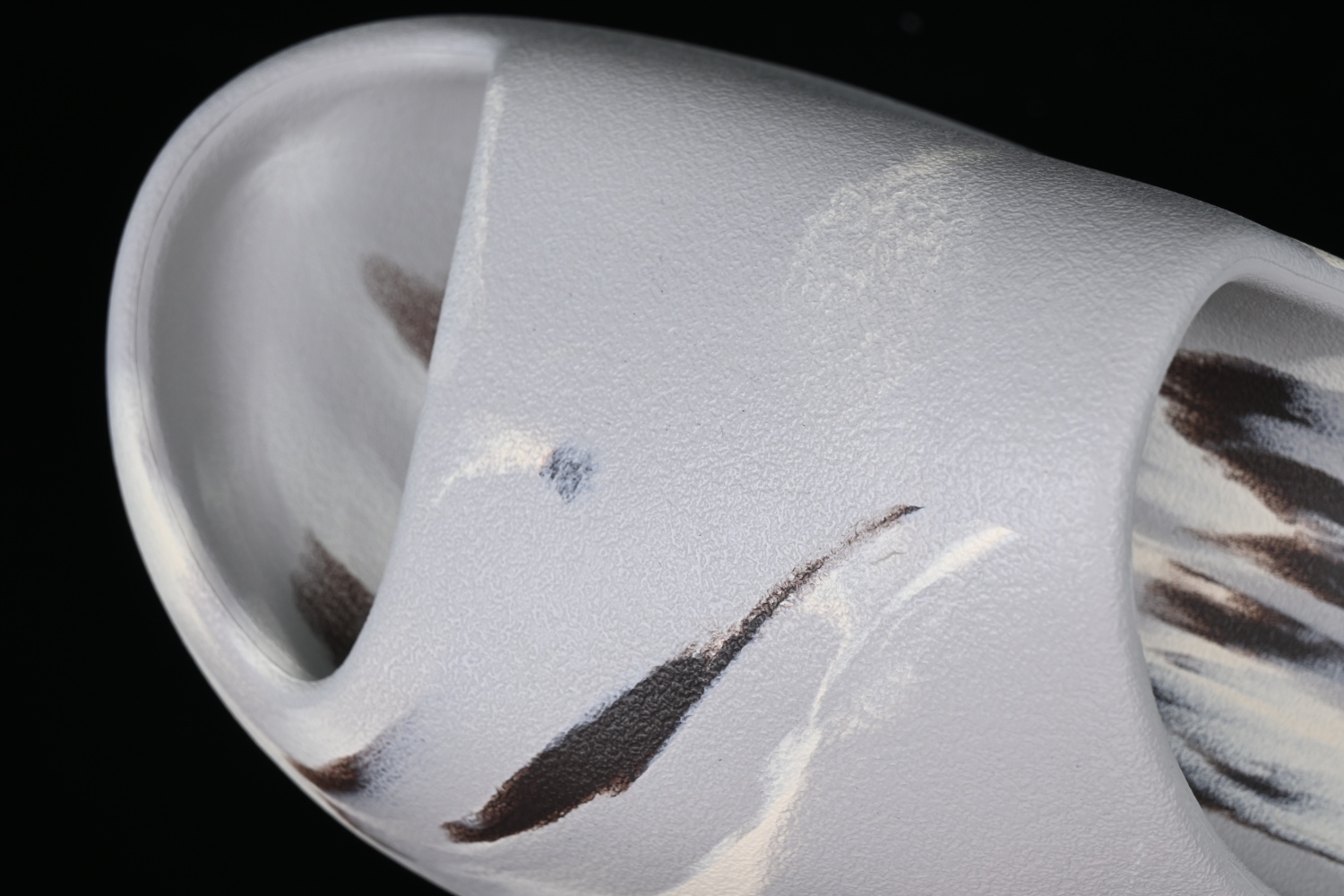 adidas Yeezy Slide Enflame Oil Painting White Grey GZ5553