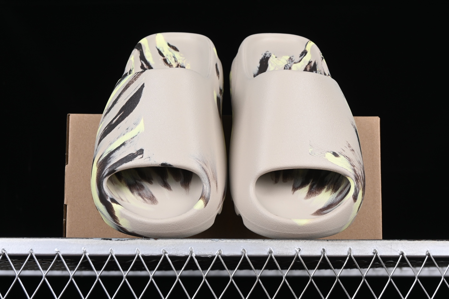 adidas Yeezy Slide Enflame Oil Painting Ink Yellow FZ5899