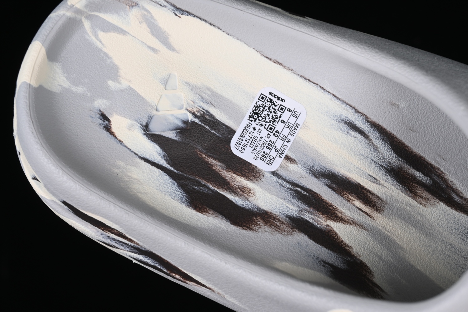 adidas Yeezy Slide Enflame Oil Painting White Grey GZ5553