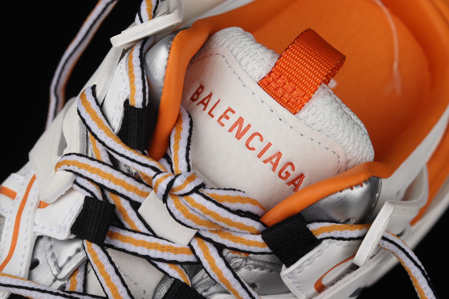 Bal**ciaga Sneaker Tess s.Gomma MAILLE WHITE/ORANGE 2021ss W3CP59059