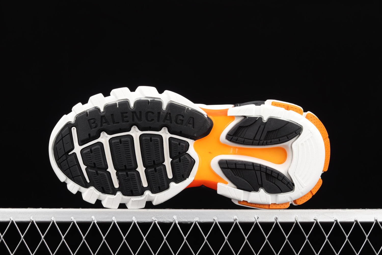 Bal**ciaga Sneaker Tess s.Gomma MAILLE WHITE/ORANGE 2021ss W3CP59059