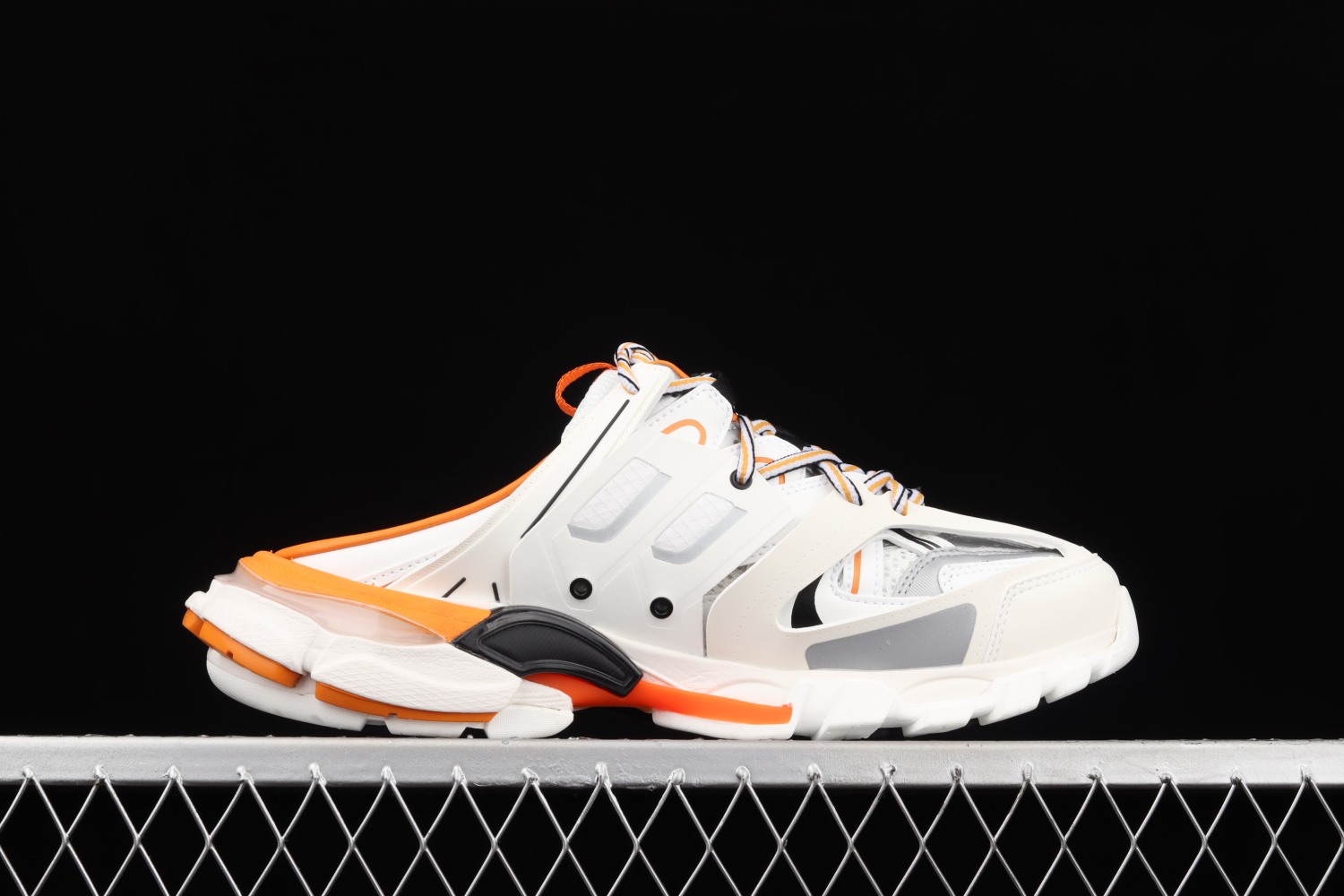 Bal**ciaga Sneaker Tess s.Gomma MAILLE WHITE/ORANGE 2021ss W3CP59059