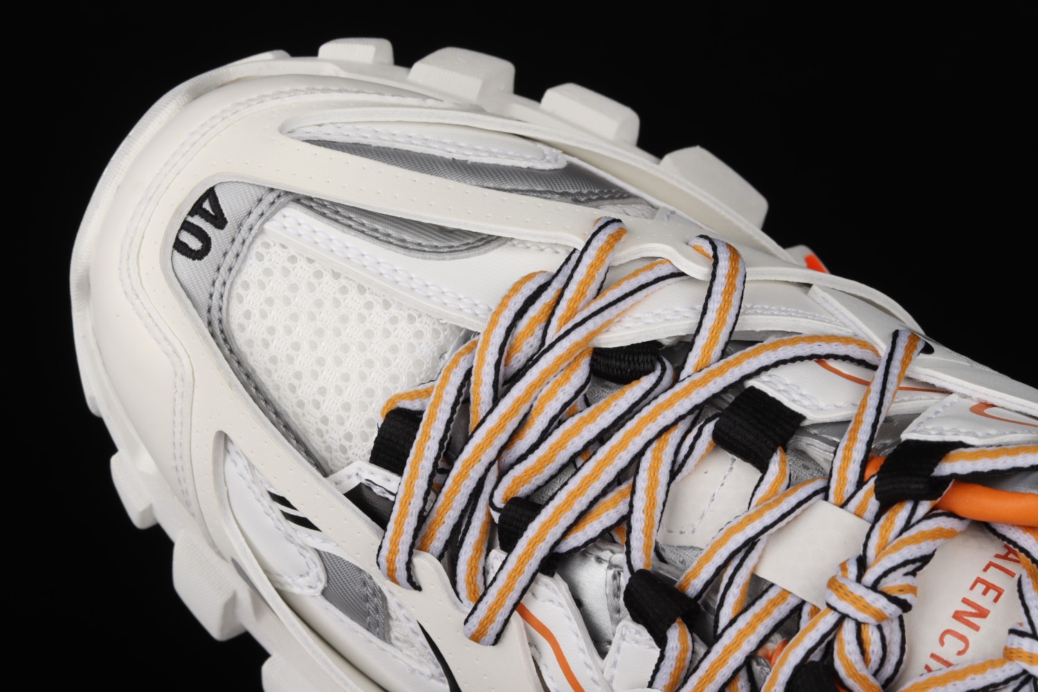 Bal**ciaga Sneaker Tess s.Gomma MAILLE WHITE/ORANGE 2021ss W3CP59059