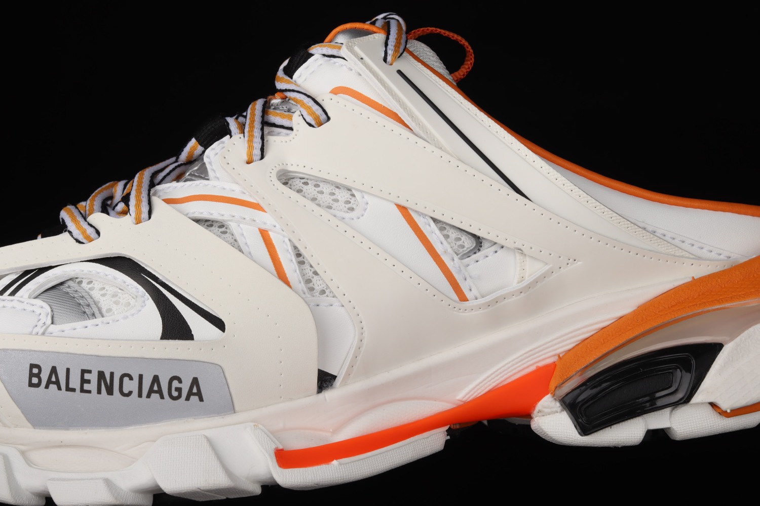 Bal**ciaga Sneaker Tess s.Gomma MAILLE WHITE/ORANGE 2021ss W3CP59059