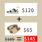 Dunk + Yeezy slide For only $145