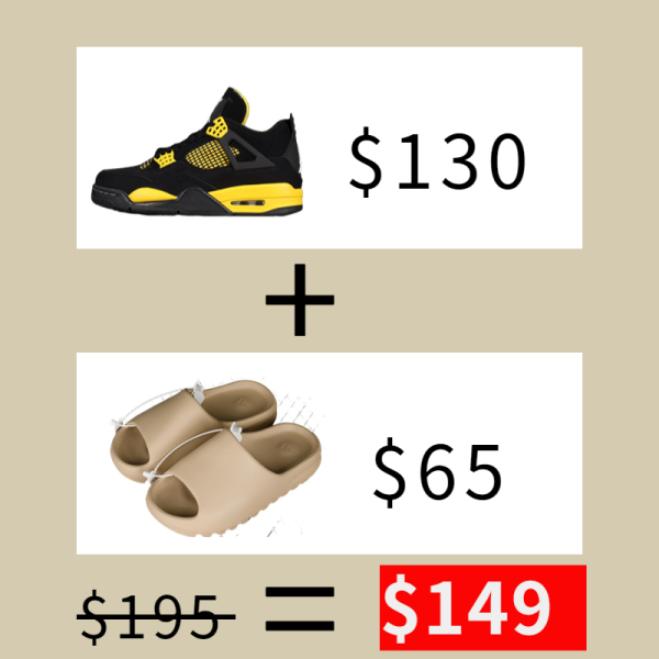 Jordan 4 + Yeezy slide For only $149