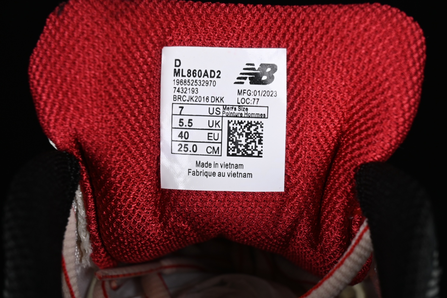 New Bal*nce 860v2 Aime Leon Dore Red ML860AD2