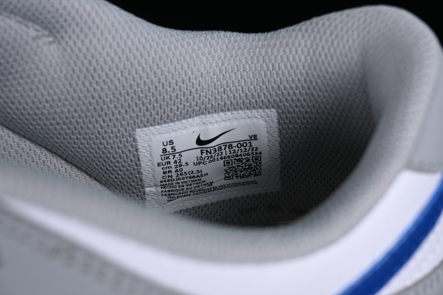 Nike Dunk Low Mini Swoosh Wolf Grey Game Royal (GS) FN3878-001