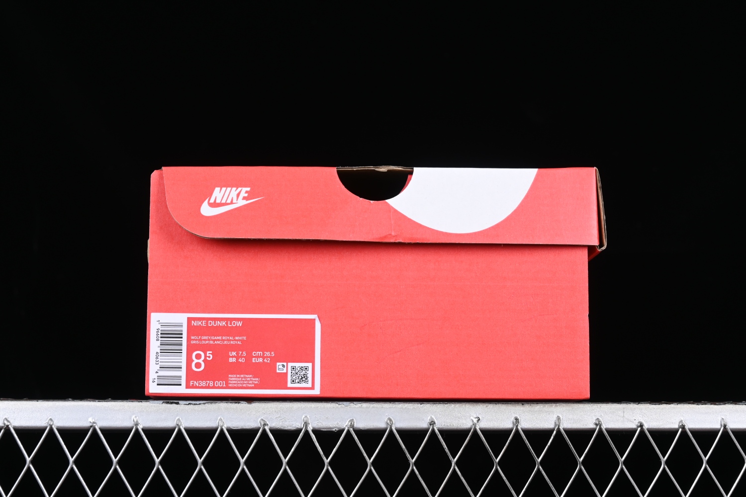 Nike Dunk Low Mini Swoosh Wolf Grey Game Royal (GS) FN3878-001