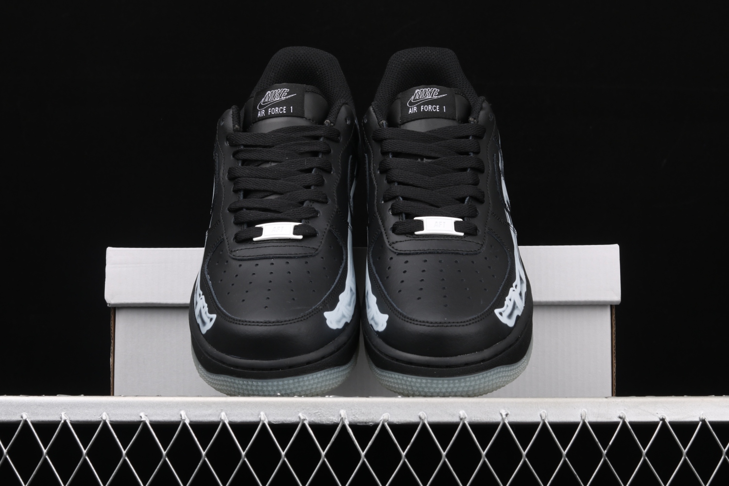 Nike Air Force 1 Low Black Skeleton Halloween BQ7541-001