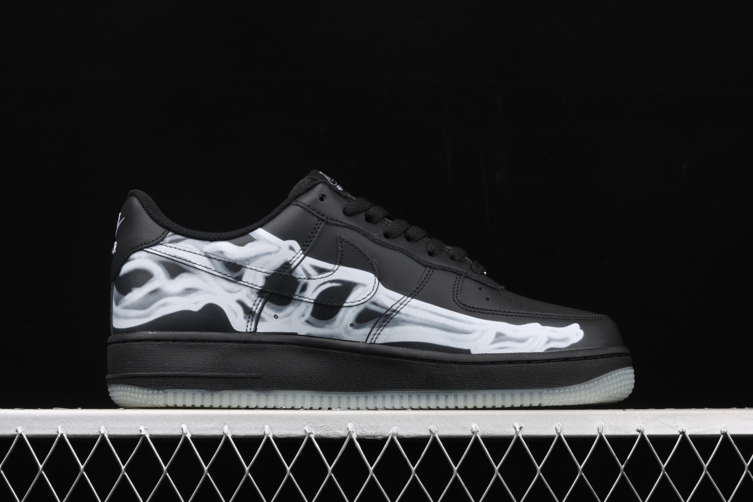 Nike Air Force 1 Low Black Skeleton Halloween BQ7541-001