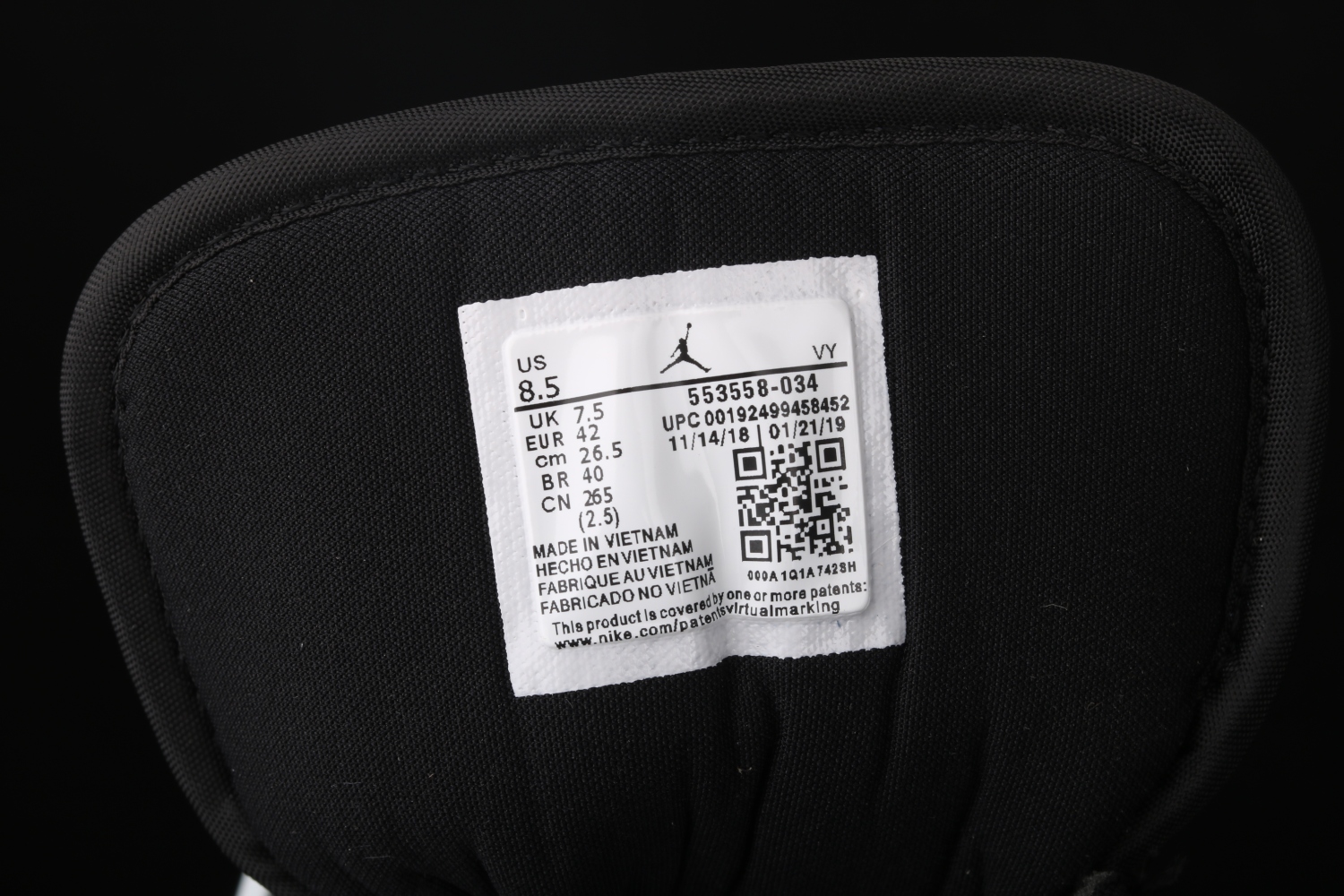 Jordan 1 Low Crimson Tint 553558-034