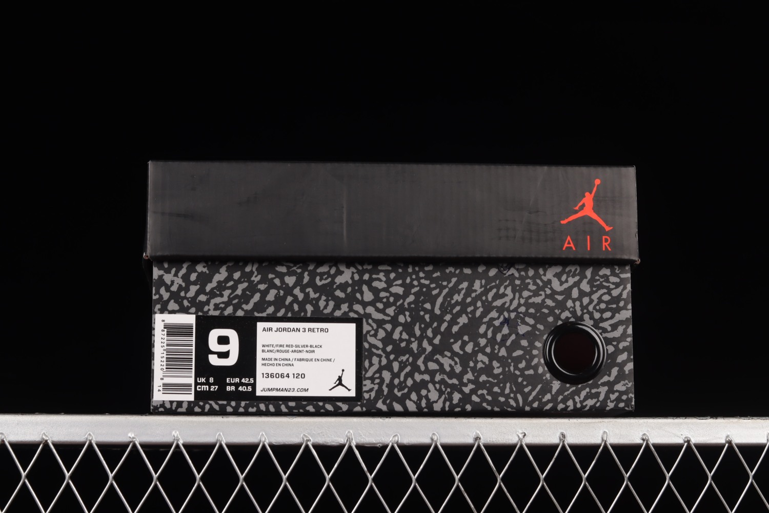 Jordan 3 Retro Fire Red (2013) 136064-120