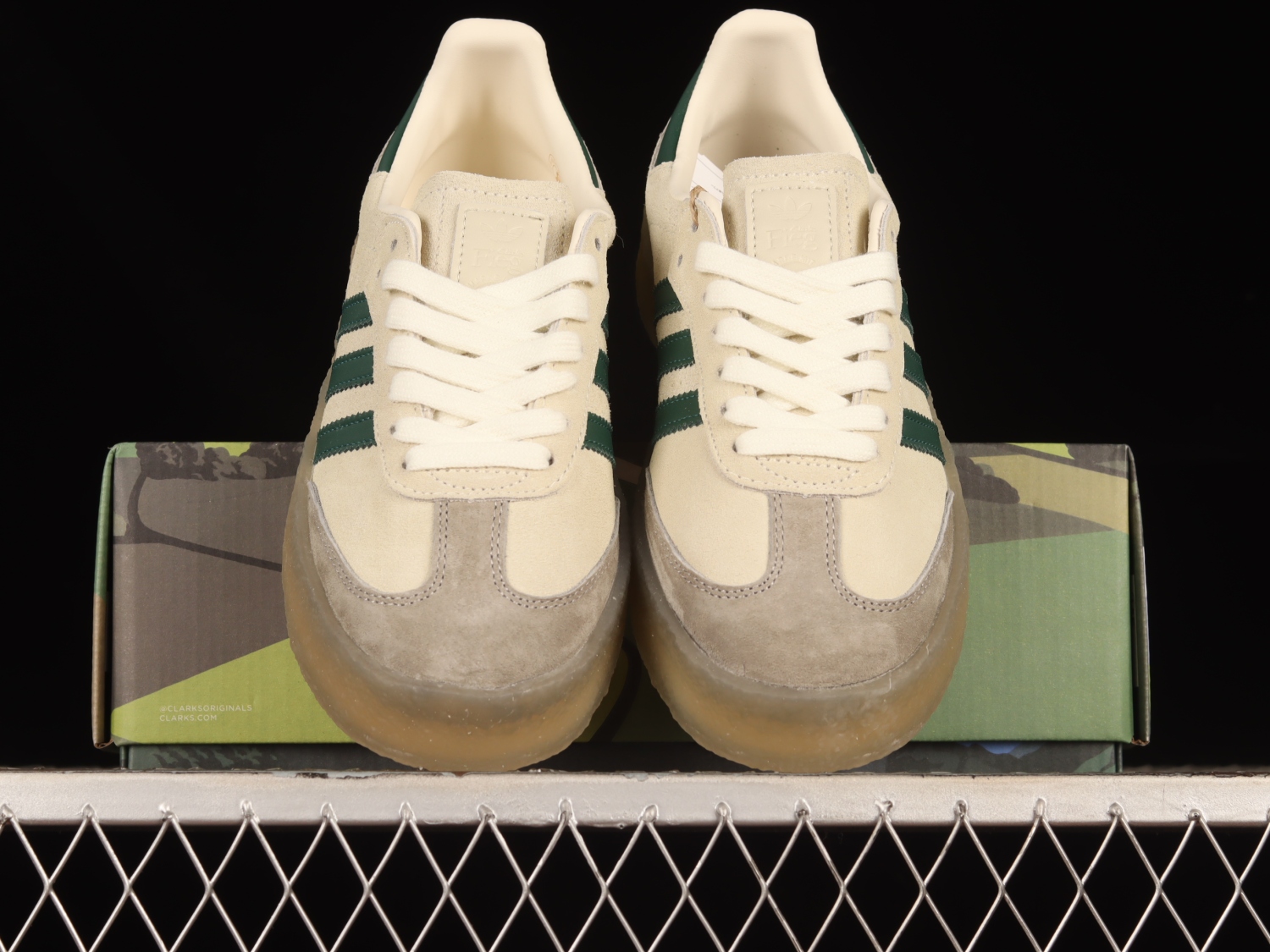 adidas Clarks 8th Street Samba by Ronnie Fieg Chalk White Green ID7297