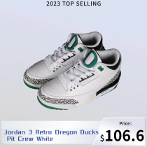 Jordan 3 Retro Oregon Ducks Pit Crew White 594282-233
