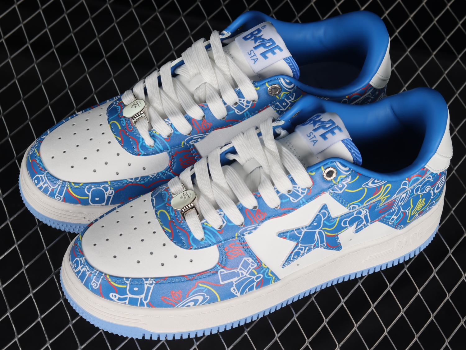 A Bathing Ape Bape Sta Medicom Toy Bearbrick Camo Blue 1H73191913