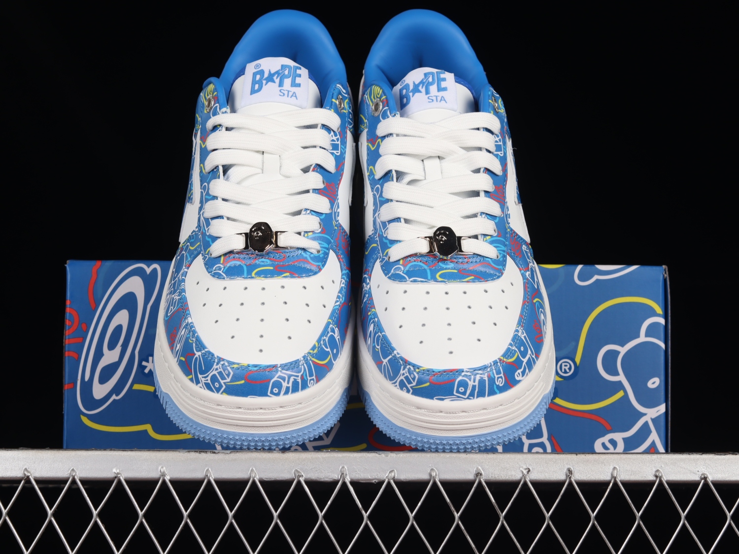 A Bathing Ape Bape Sta Medicom Toy Bearbrick Camo Blue 1H73191913