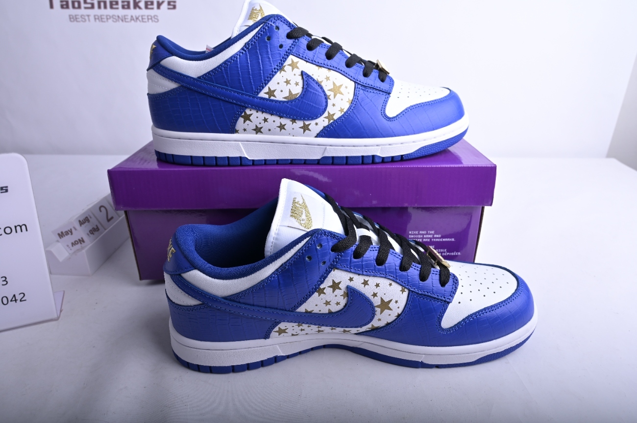 Nike SB Dunk Low Supreme Stars Hyper Royal (2021) DH3228-100