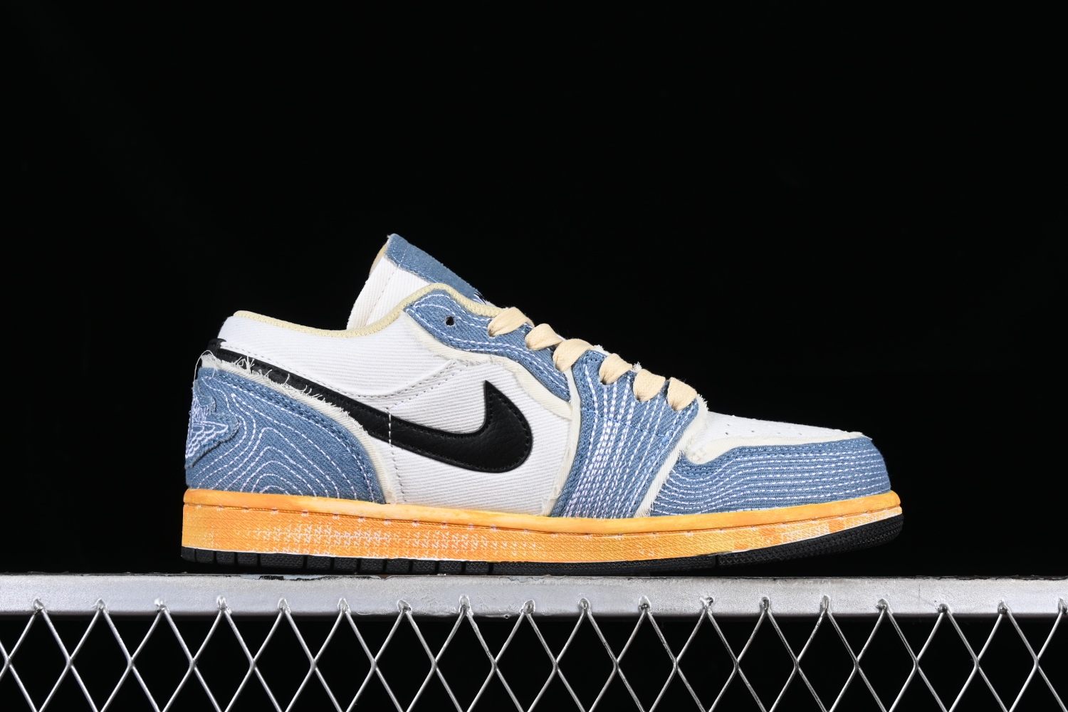 Jordan 1 Low SE WRMK Sashiko Denim FN7670-493