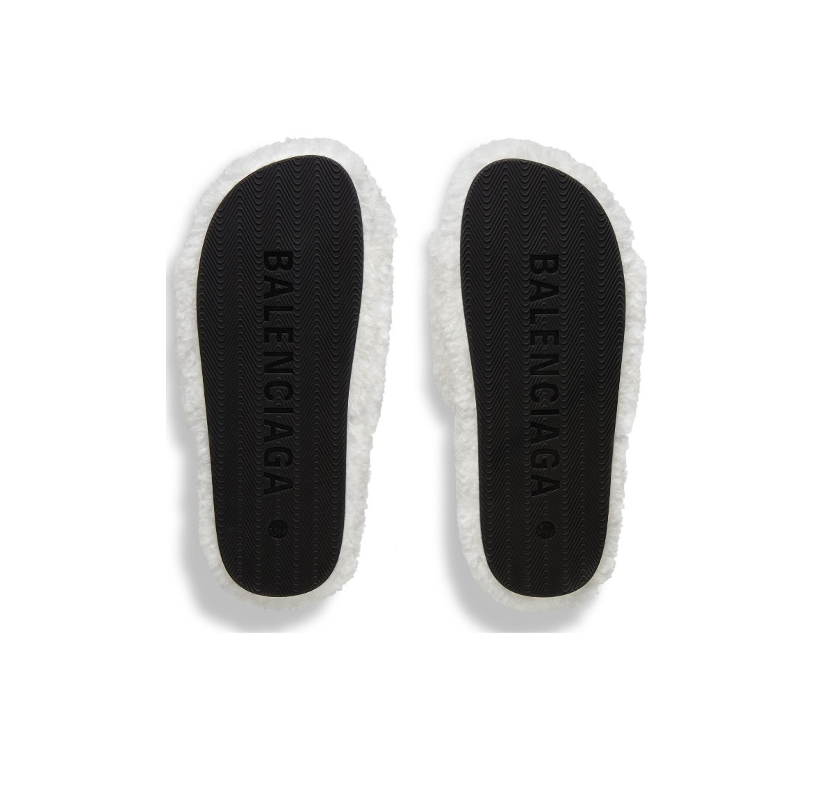 Balenci*ga Furry Slide White (Women