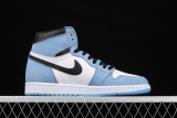Jordan 1 Retro High White University Blue Black 555088-134