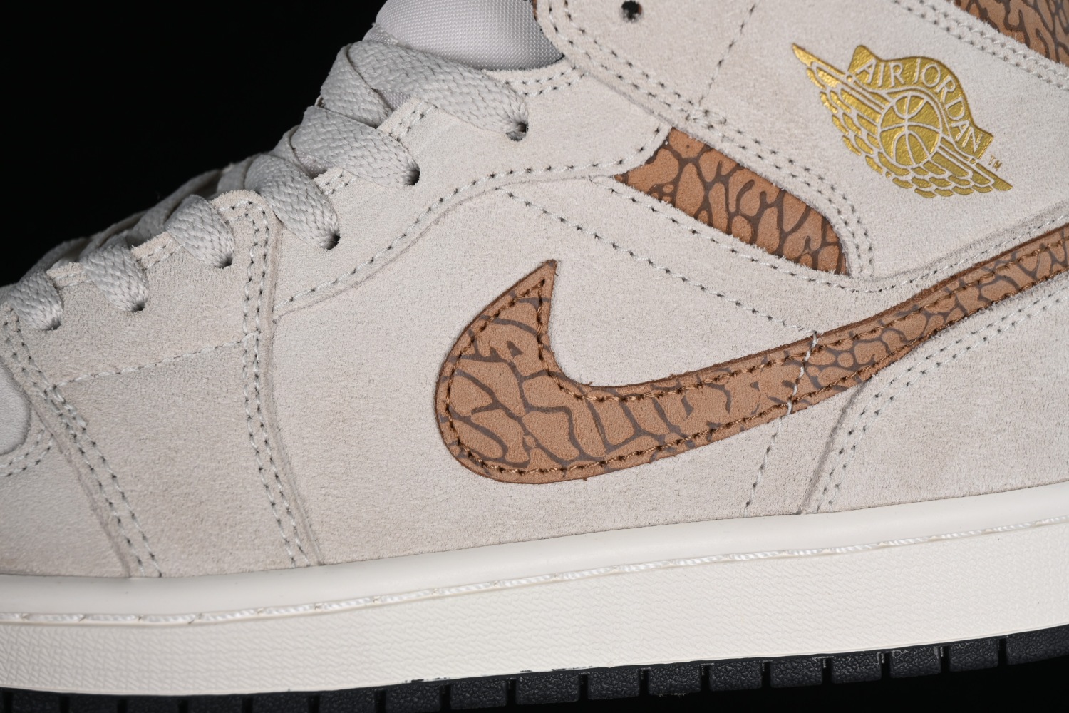 Jordan 1 Mid SE Brown Elephant DZ4129-102
