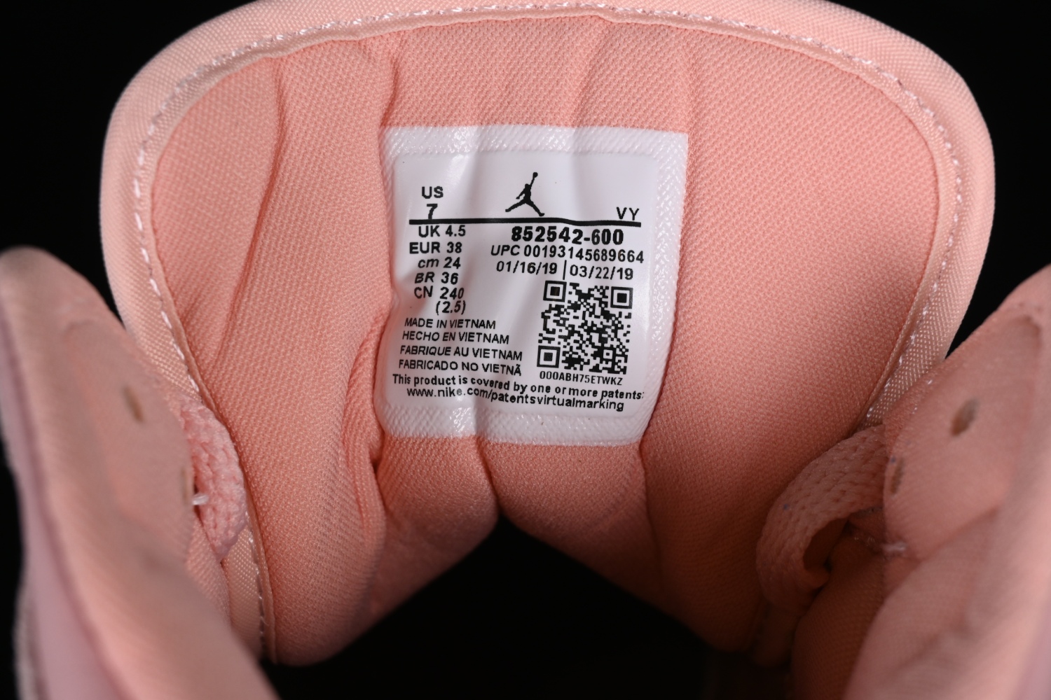 Jordan 1 Mid Coral Gold 852542-600