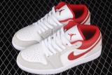 Jordan 1 Low SE Light Smoke Grey Gym Red DC6991-016