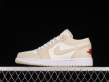 Jordan 1 Low SE Sail Rattan University Red FB7168-121