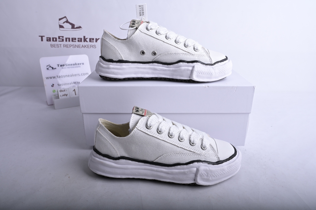 Maison Mihara Yasuhiro Peterson OG Sole Canvas Low White A01FW702