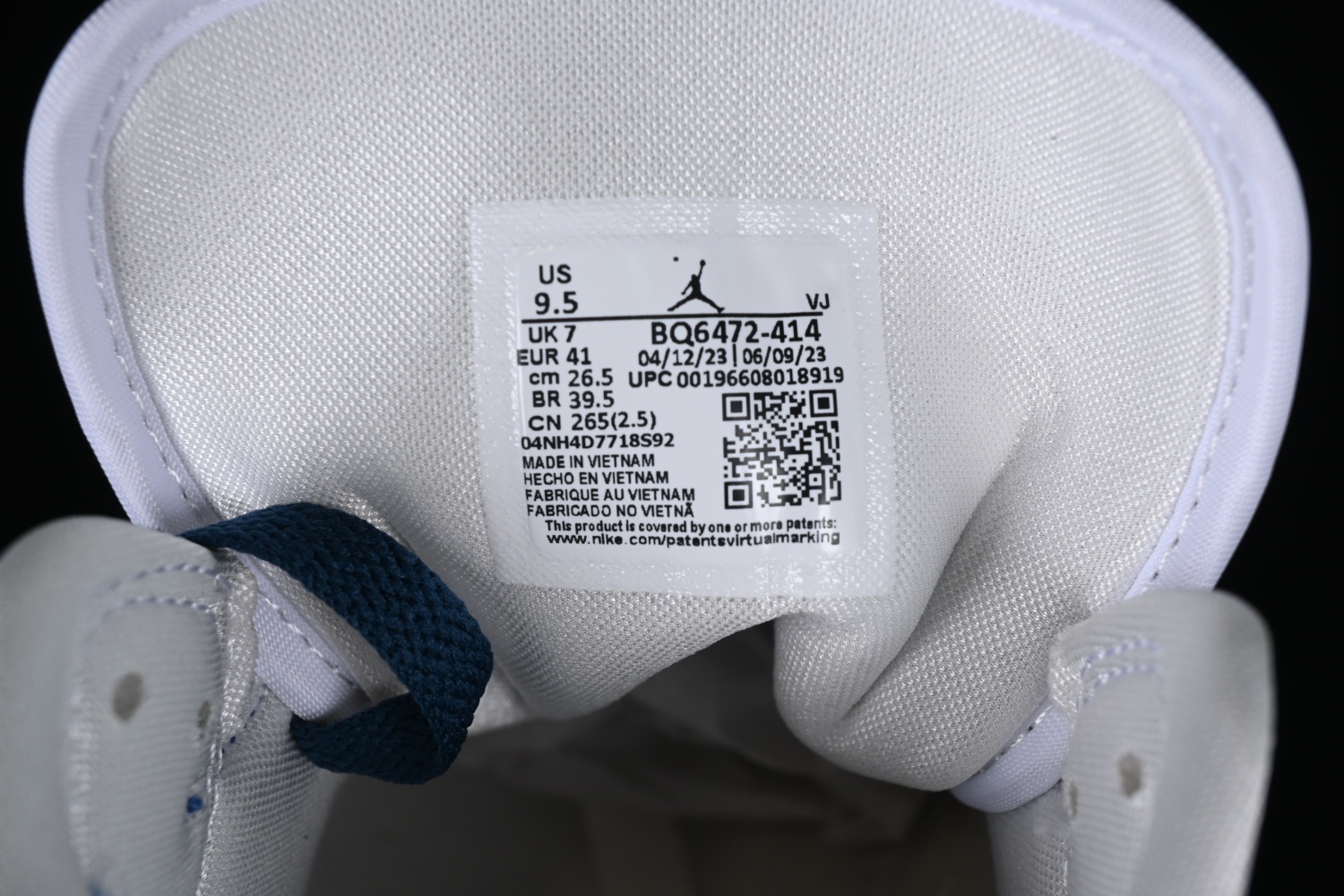 Jordan 1 Mid French Blue BQ6472-414