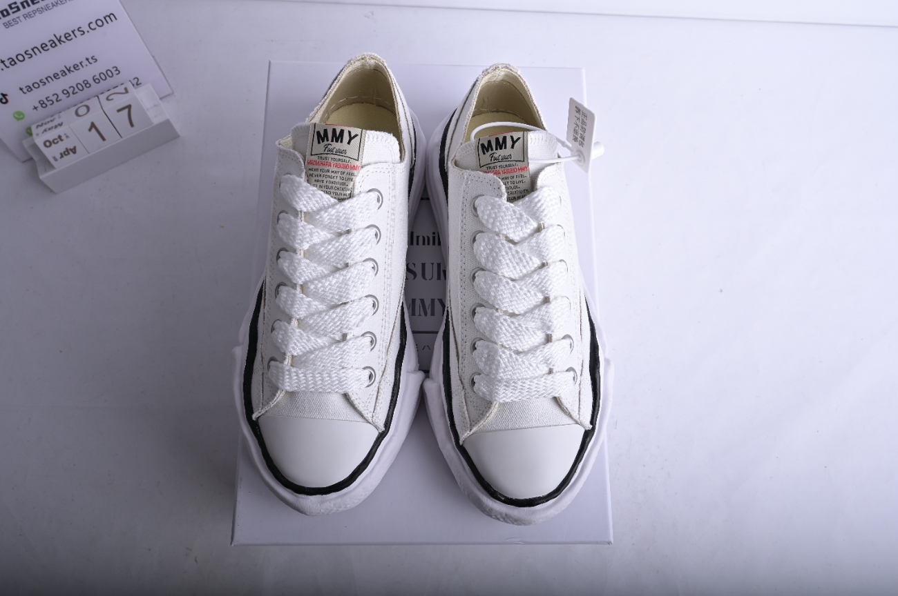 Maison Mihara Yasuhiro Peterson OG Sole Canvas Low White A01FW702