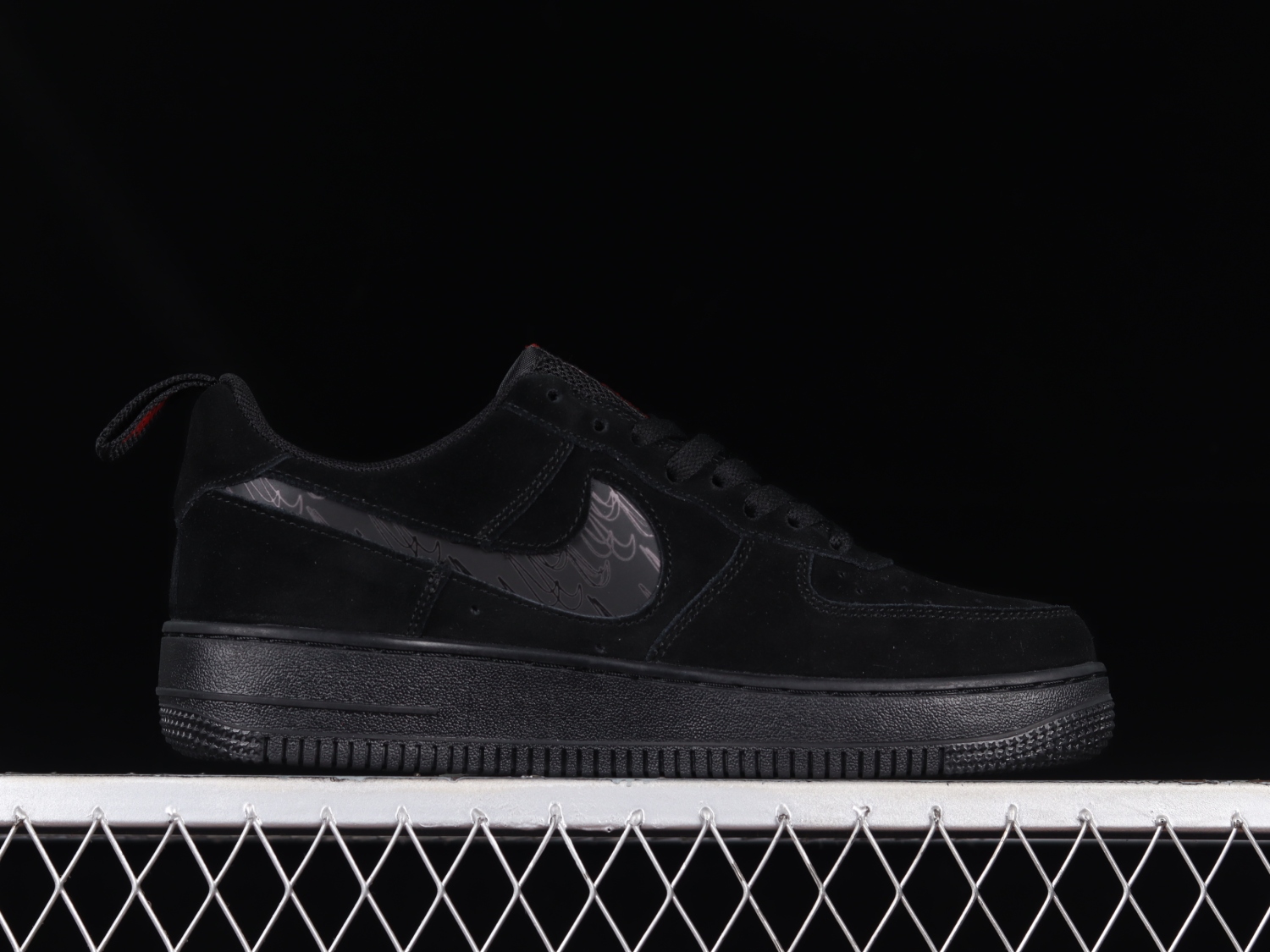 Nike Air Force 1 Low Multi-Swoosh Black Crimson DZ4514-001