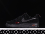 Nike Air Force 1 Low Multi-Swoosh Black Crimson DZ4514-001