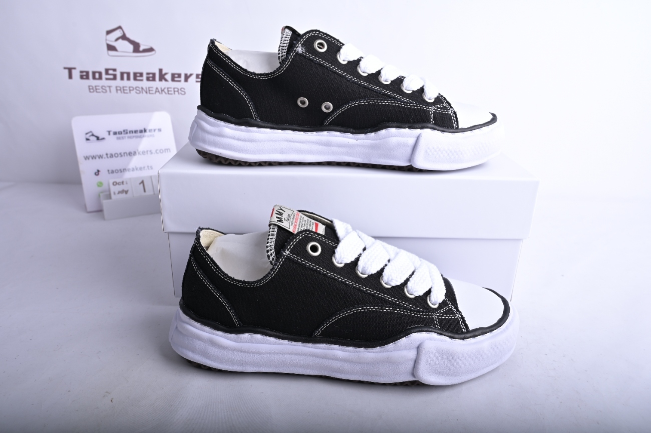 Mihara Yasuhiro Hank OG Sole Canvas Low Black A01FW702