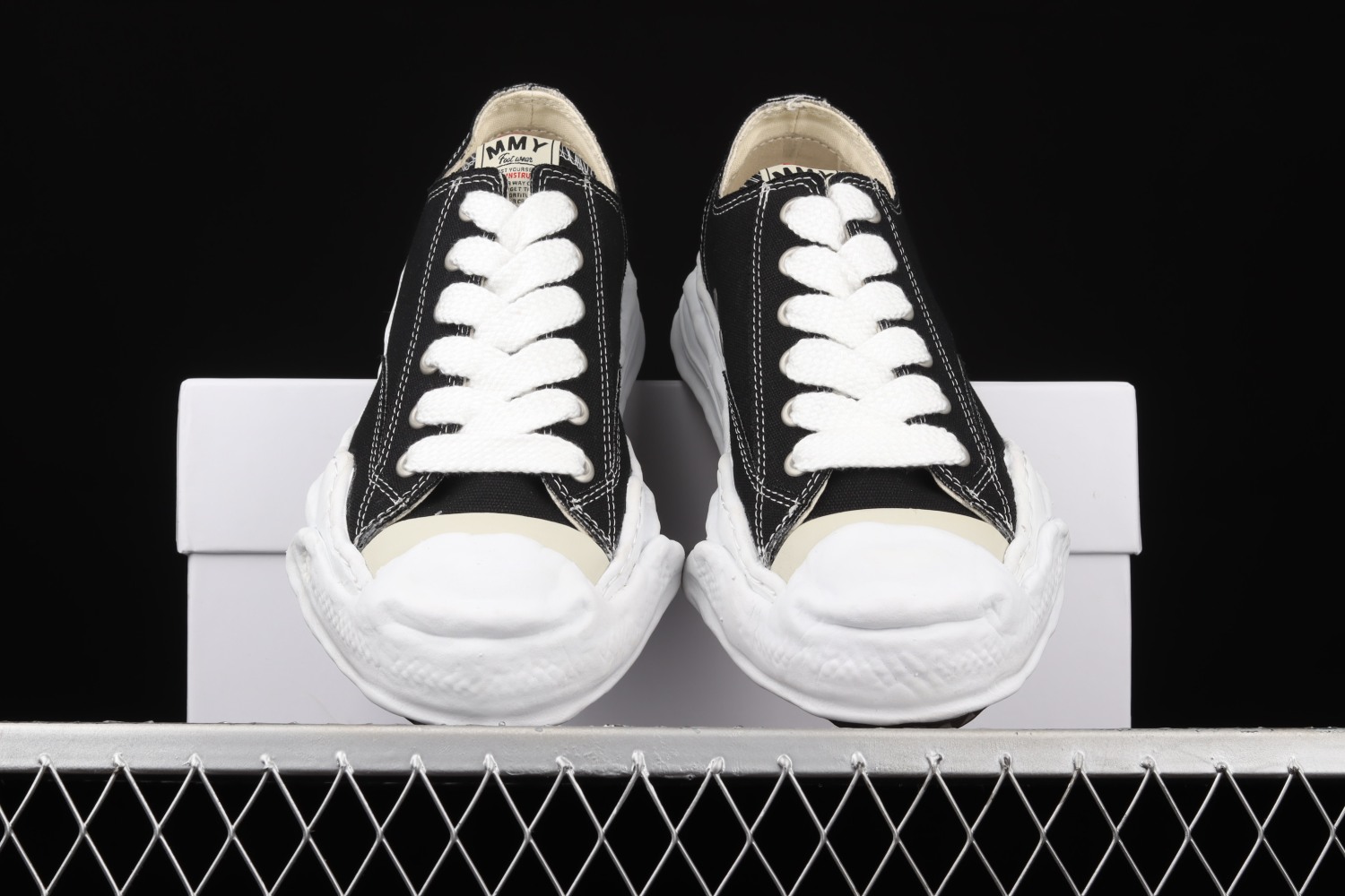 Mihara Yasuhiro Hank OG Sole Canvas Low Black A01FW702