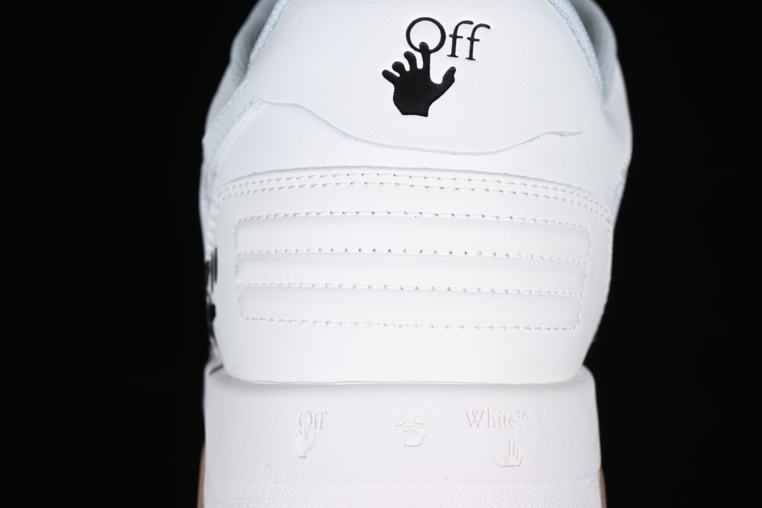 OFF-WHITE Out Of Office OOO Low Tops For Walking White Black OMIA189R21LEA0020101 /