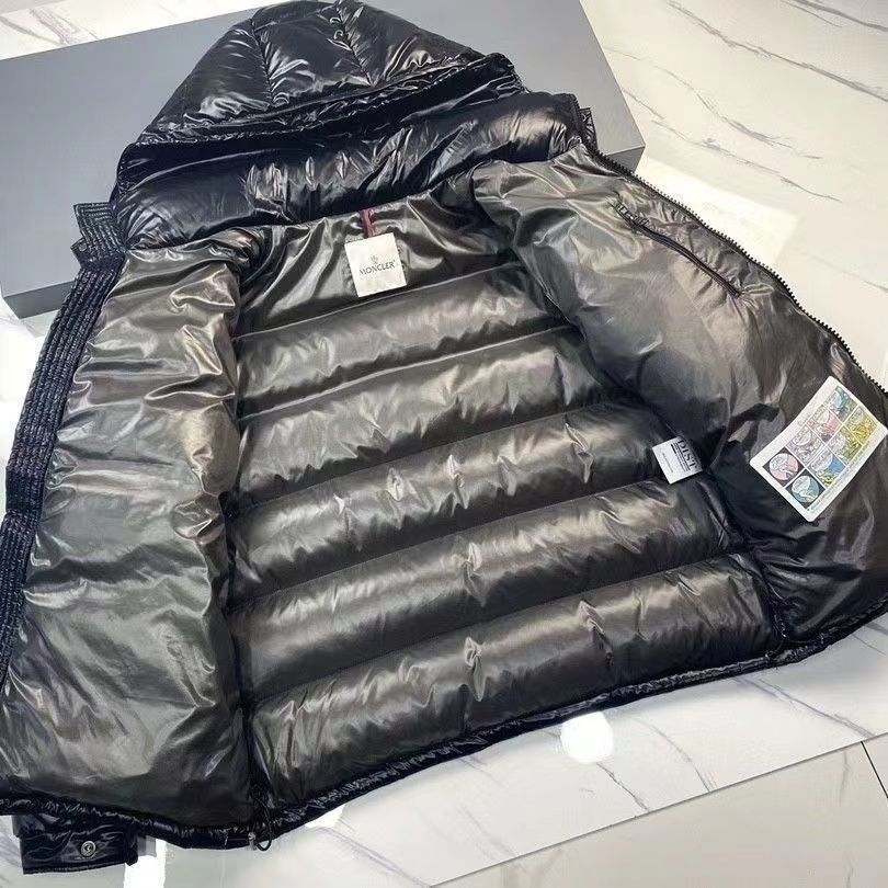 Moncler Enfant New Maya Puffer Jacket Black FW22