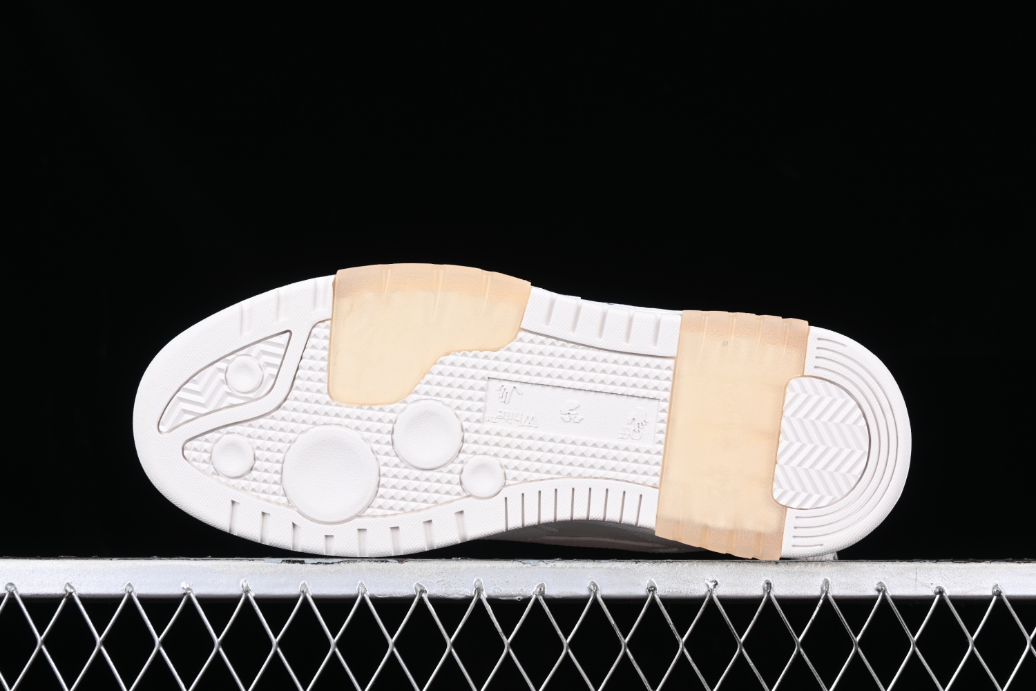 OFF-WHITE Out Of Office  OOO  Low Tops For Walking White White Dark Blue SS22  OMIA189S22LEA0030145