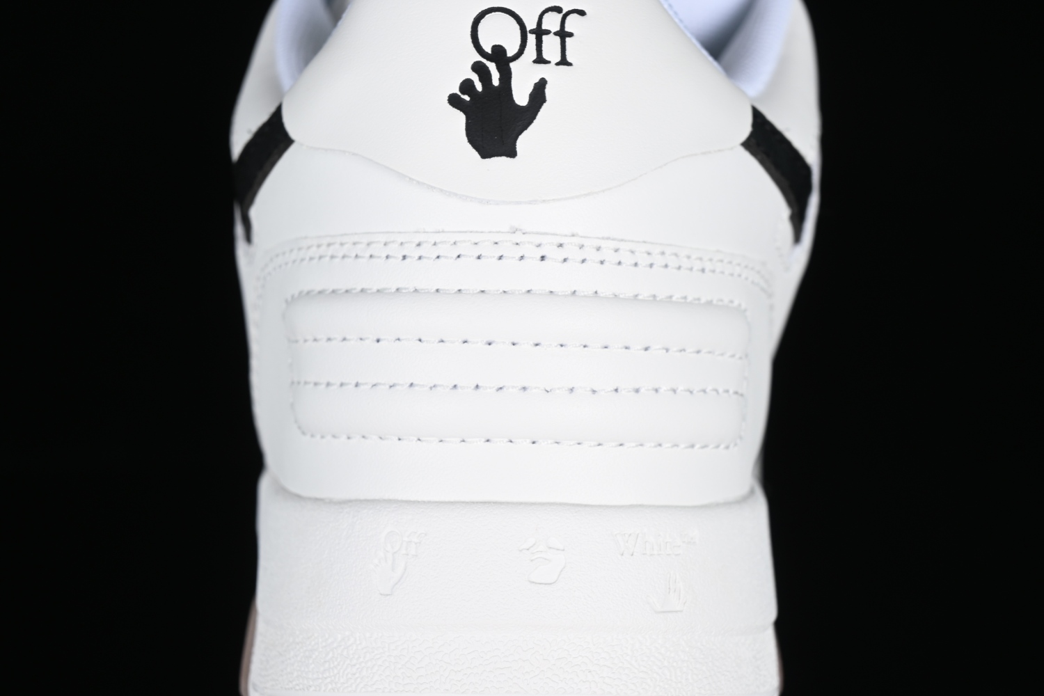 OFF-WHITE Out Of Office OOO 30 MM Low Tops Black White Blue OMIA189C99LEA0010110