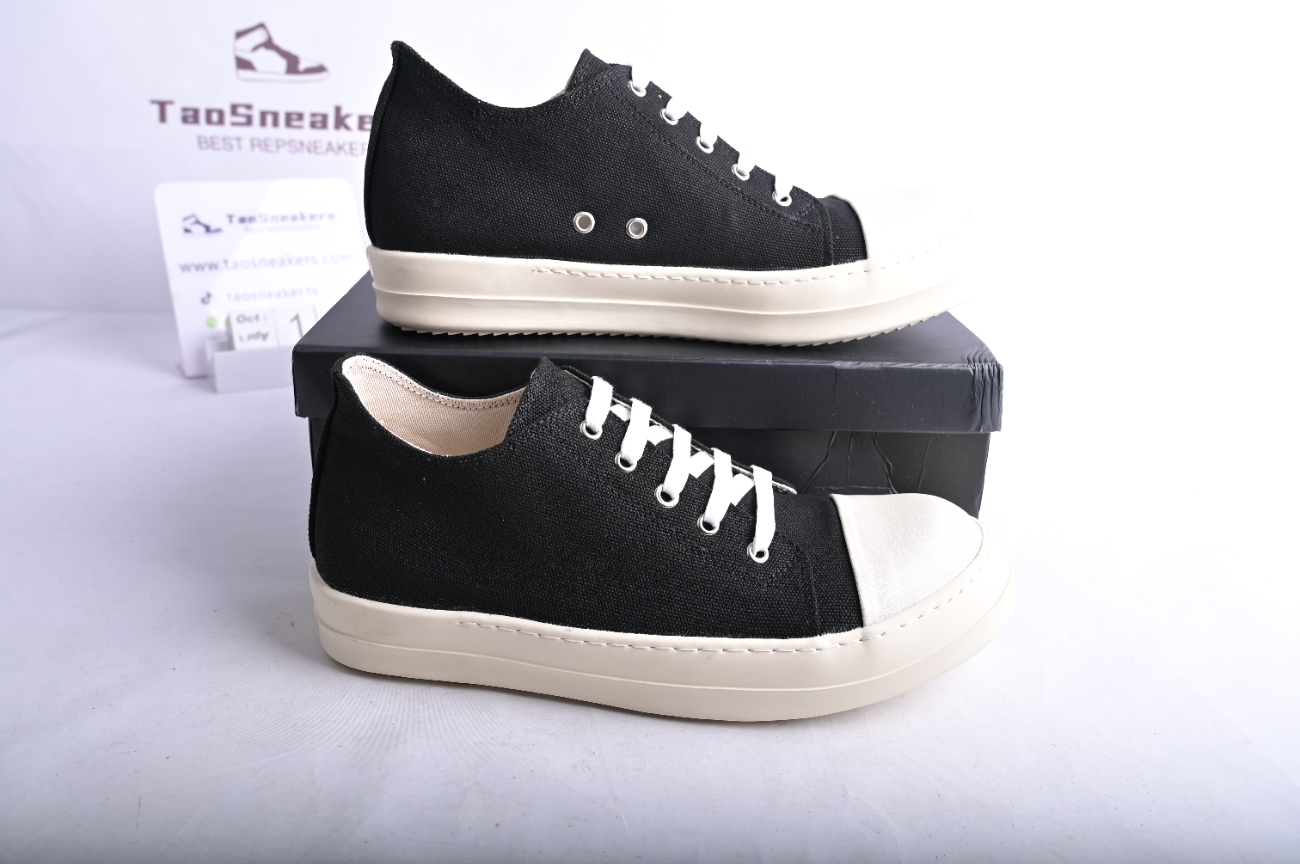 Rick Owens DRKSHDW Low Cotton Nylon Black Milk DU01B7802 MU 911