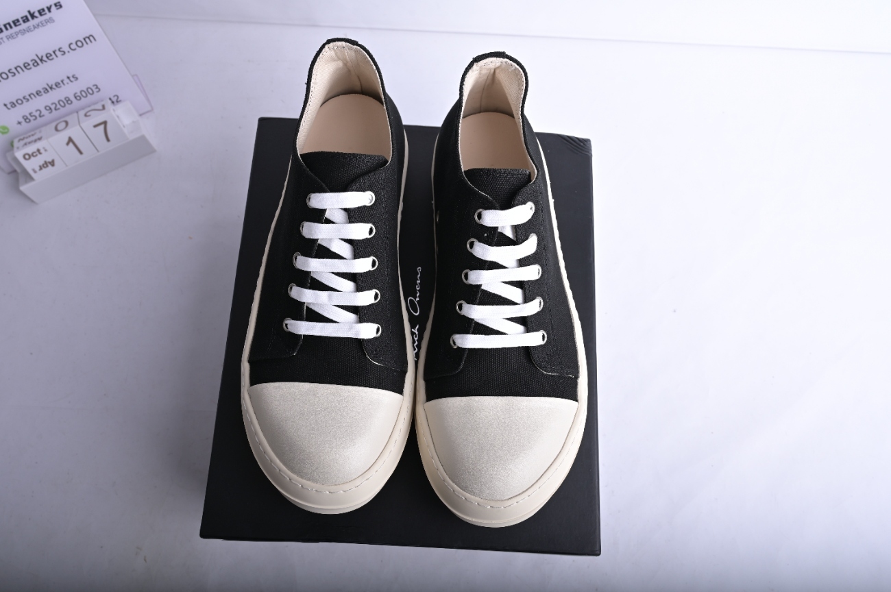 Rick Owens DRKSHDW Low Cotton Nylon Black Milk DU01B7802 MU 911