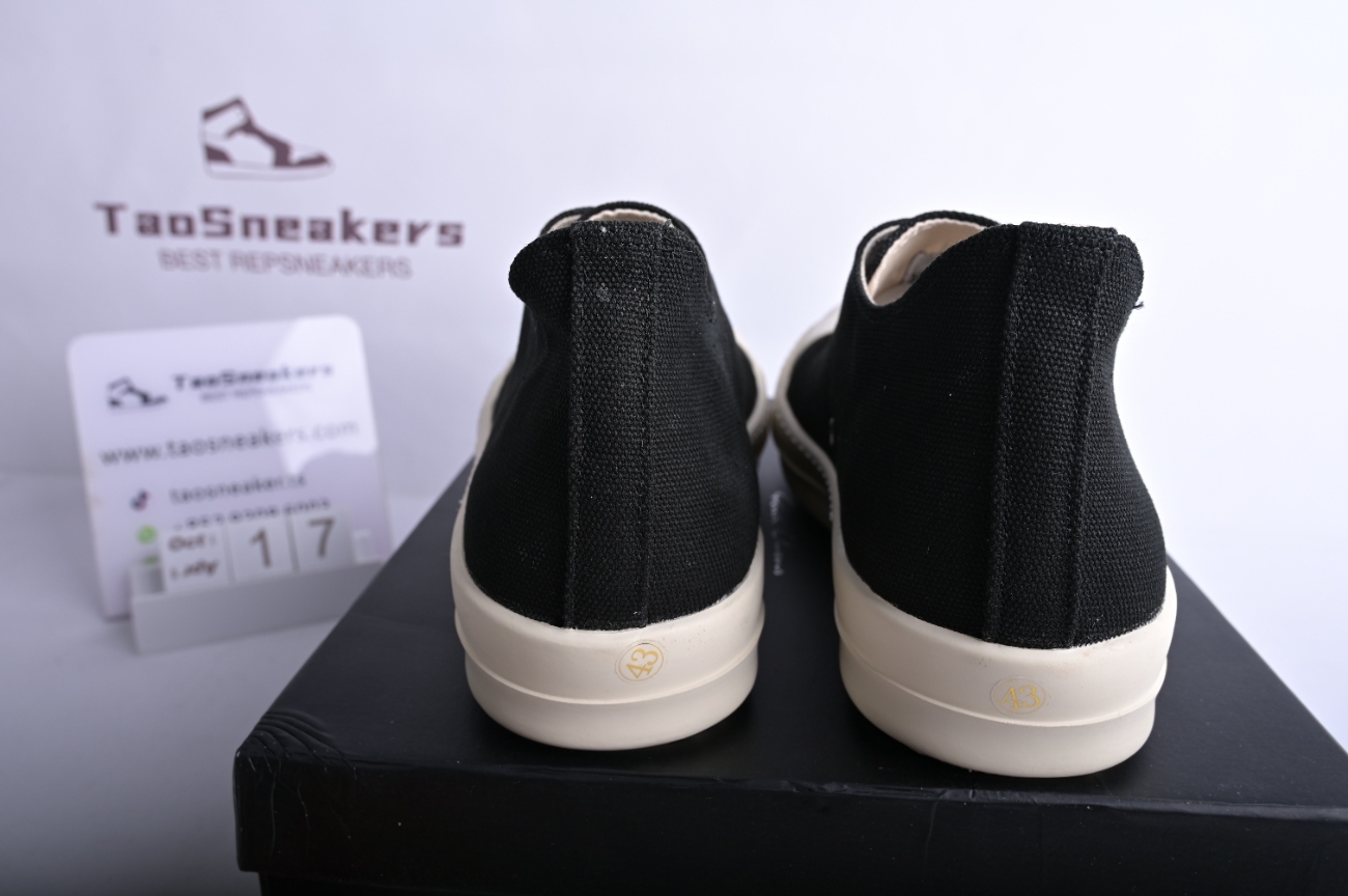 Rick Owens DRKSHDW Low Cotton Nylon Black Milk DU01B7802 MU 911