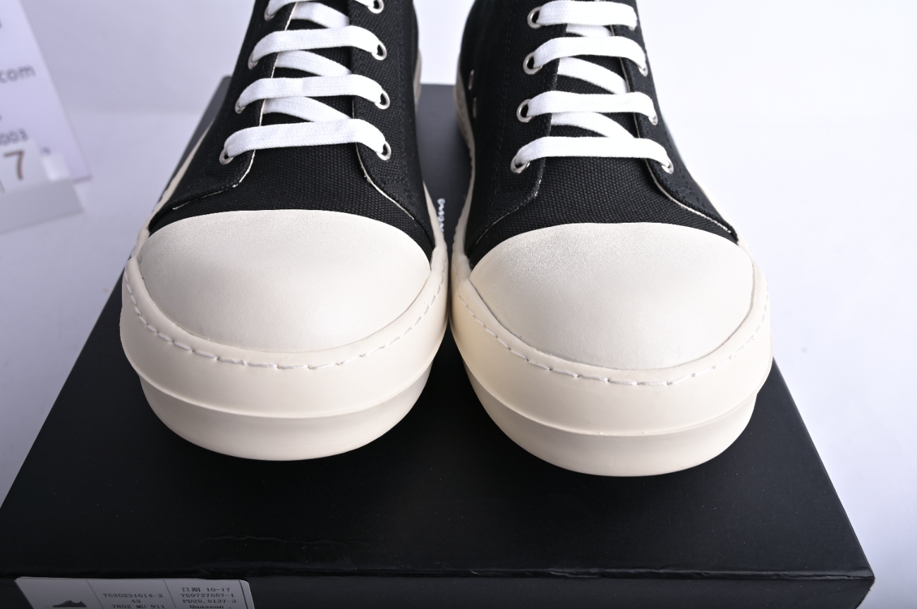 Rick Owens DRKSHDW Low Cotton Nylon Black Milk DU01B7802 MU 911
