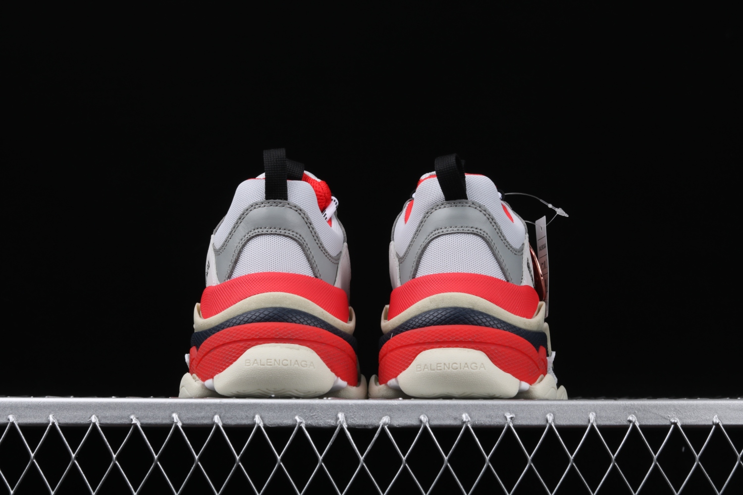 Bal**ciaga Triple S sneakers Dadshoe red ECBA700336A