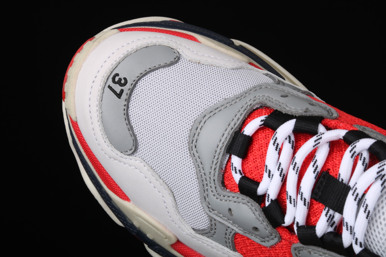 Bal**ciaga Triple S sneakers Dadshoe red ECBA700336A