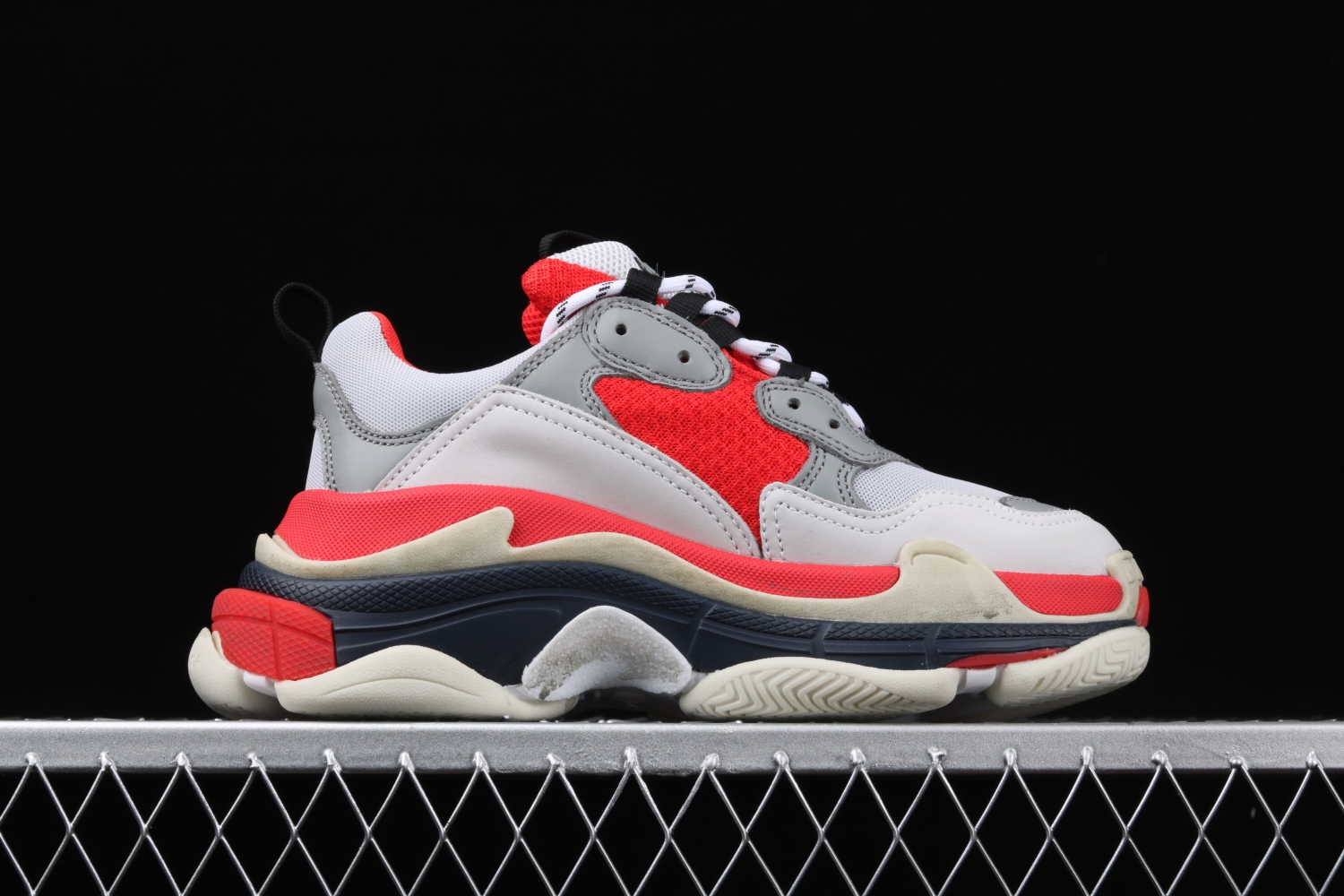 Bal**ciaga Triple S sneakers Dadshoe red ECBA700336A