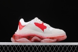 Bal**ciaga men's sneakers, white and red soles-hps fashion  ECBA800616H